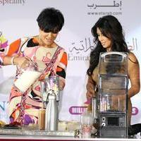 Kim Kardashian and Kris Jenner at the press conference for the launch of Millions Of Milkshakes | Picture 101698